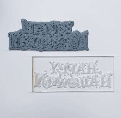 Pop-it stamp kaşe HAPPY HALLOWEEN Lettering-1; 12,0*5,0 cm