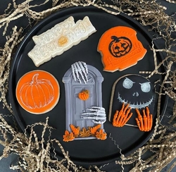 Pop-it stamp kaşe HAPPY HALLOWEEN Lettering-1; 12,0*5,0 cm - Thumbnail