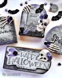 Pop-it stamp kaşe HAPPY HALLOWEEN Lettering-2; 12,0*5,0 cm - Thumbnail