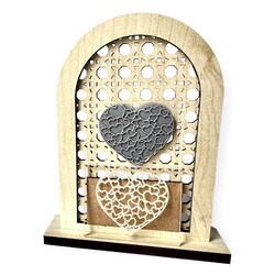 Paku Malzeme - Pop-it stamp kaşe Heart Bubbles; 5,0*4,0 cm