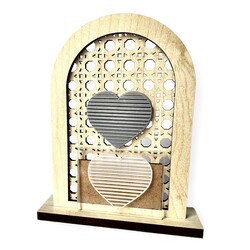 Paku Malzeme - Pop-it stamp kaşe Heart Gradial; 5,0*4,0 cm