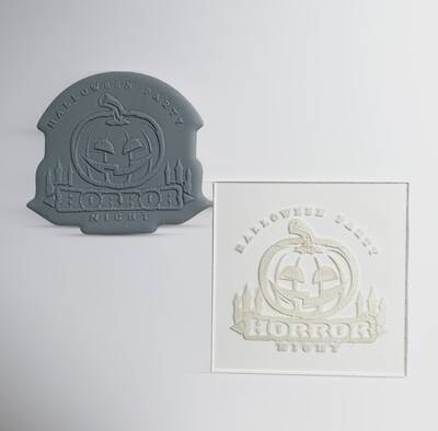 Pop-it stamp kaşe HORROR NIGHT; 8,0*8,0 cm