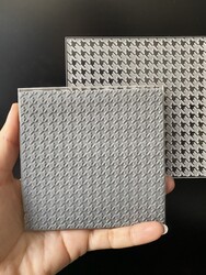 Paku Malzeme - Pop-it stamp kaşe Houndstooth; 10,0*10,0 cm