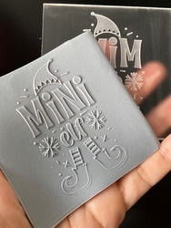 Pop-it stamp kaşe Mini Elf; 8,0*8,0 cm - Thumbnail