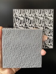 Paku Malzeme - Pop-it acrylic stamp Mistle Toe; 10,0*10,0 cm