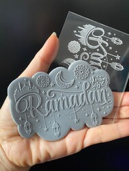 Paku Malzeme - Pop-it stamp kaşe RAMADAN; 10,0*8,0 cm