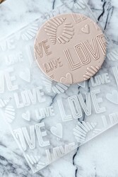 Pop-it stamp kaşe RETRO LOVE; 10x10 cm - Thumbnail