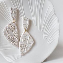 Paku Malzeme - Pop-it stamp kaşe SEASHELLS BACKGROUND; 10,0*10,0 cm (1)