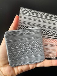 Paku Malzeme - Pop-it stamp kaşe TRIBAL; 10,0*10,0 cm