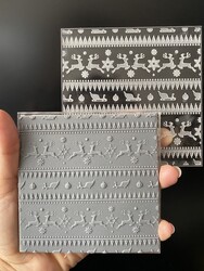 Paku Malzeme - Pop-it acrylic stamp Ugly Sweater; 10,0*10,0 cm