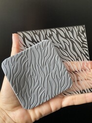 Paku Malzeme - Pop-it stamp kaşe ZEBRA BACKGROUND; 10,0*10,0 cm