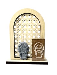 Paku Malzeme - Pop-it stamp mini kaşe Demon; 5,0*4,0 cm