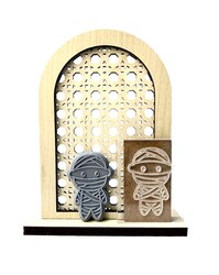 Paku Malzeme - Pop-it stamp mini kaşe Mummy; 5,0*4,0 cm