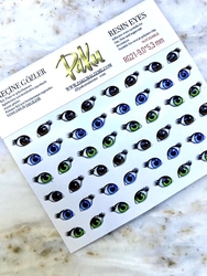 Paku Malzeme - Resin eyes for dolls RG21; 9,0*5,3 mm