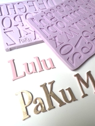 Paku Malzeme - Silicone mold Alphabet LULU full set