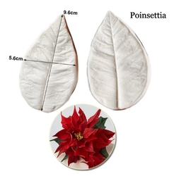 Paku Malzeme - Silicone mold Poinsettia veiner; 9,5*5,5 cm