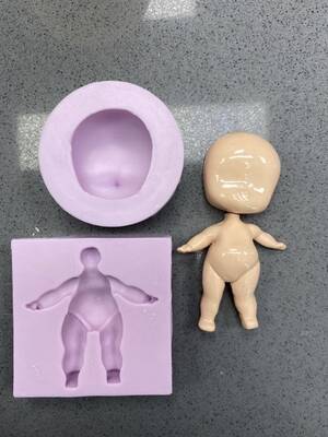 Silikon Bebek Yüzü Kafa; 3,0*2,5 cm