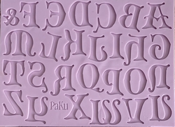 Paku Malzeme - Silikon Calligraphy Alfabe Gothica Büyük harf set