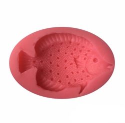 Paku Malzeme - Silikon kalıp Balık; 5,5*3,7 cm