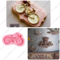 Paku Malzeme - Silicone mold Bicycle; 7,6*4,5 cm