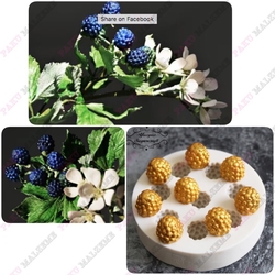 Paku Malzeme - Silikon kalıp Blackberries; 7,5 cm