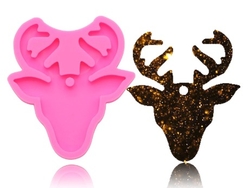 Paku Malzeme - Silicone mold Reindeer Flat; 9,0*7,0 cm