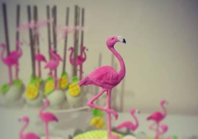Silikon kalıp Flamingo&Monstera; 10,5*10 cm