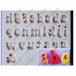 Paku Malzeme - Silicone mold Fun Font lower case; 13*10,8 cm
