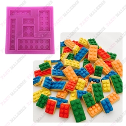 Paku Malzeme - Silicone mold Lego; 7*7 cm