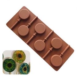 Others - Silicone mold Lolipop circles 3,5 cm; 26,5*11,5 cm