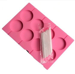 Others - Silicone mold Lolipop circles 5 cm; 24*15,5 cm (1)