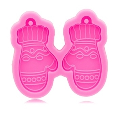 Paku Malzeme - Silicone mold Mini Mitten pair; 6,2*5,7 cm