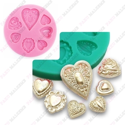 Others - Silicone mold Mini Hearts