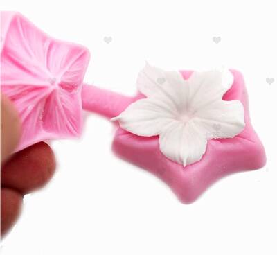 Silikon kalıp Mini Petal çiçek damarlama; 40 mm