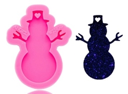 Paku Malzeme - Silicone mold Mini Snowman; 6,8*5,5 cm