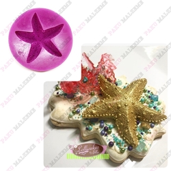 Paku Malzeme - Silicone mold Big Starfish; 7,5*7,4 cm