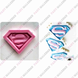 Paku Malzeme - Silikon kalıp Superman; 4,2*6,5 cm
