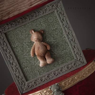 Silikon kalıp Teddy Bear Ayıcık; 7*4,3 cm