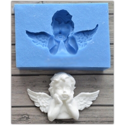 Paku Malzeme - Silicone mold Single Angel; 5,3*3,3 cm