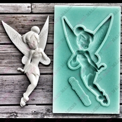 Paku Malzeme - Silikon kalıp Tinkerbell; 6,4*3,5 CM