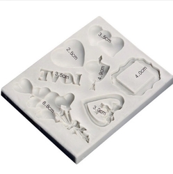 Paku Malzeme - Silicone mold Valentines; 11,5*9 cm (1)