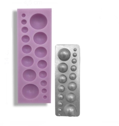 Paku Malzeme - Silicone mold Mini Spheres; 14*4,5 cm