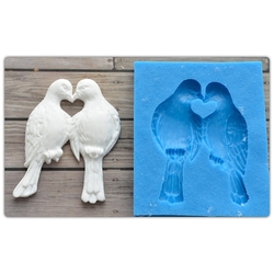 Paku Malzeme - Silicone mold Lover Birds;5,5*4,0cm