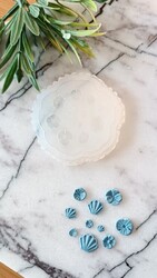 Others - Silicone mold Miniature Flower and Leaf-5; 5*5 cm