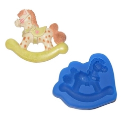 Paku Malzeme - Silicone mold Rocking Horse-3; 9,0*7,5 cm