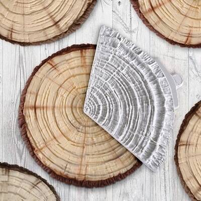 Silikon Tree Bark Log Ağaç Kütük doku; 18,0*10,0 cm