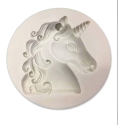 Paku Malzeme - Silikon Unicorn kafası yeni; 6*5,5 cm