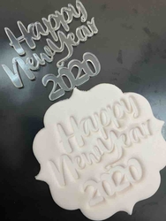 Paku Malzeme - Stamp kaşe HAPPY NEW YEAR 2020