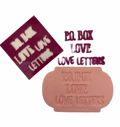 Paku Malzeme - Stamp embossers LOVE LETTERS; 7*7 cm
