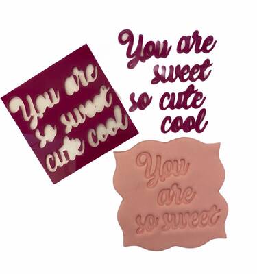 Stamp kaşe YOU ARE SO SWEET; 7*7 cm